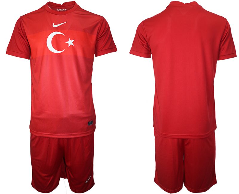 Men 2020-2021 European Cup Turkey Blank home red Soccer Jersey->turkey->Soccer Country Jersey
